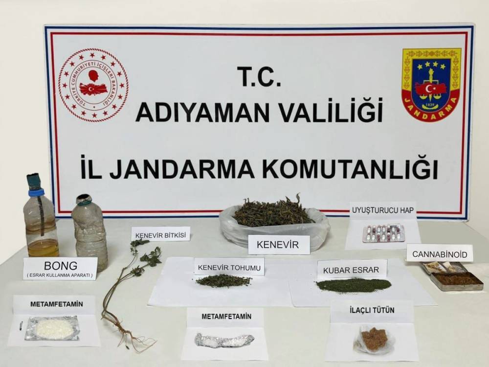 Adıyaman'da 1 ayda uyuşturucuya 69 gözaltı 