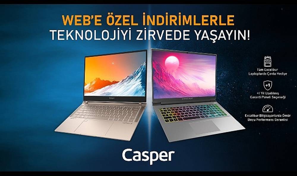 Casper'dan Oyun Tutkunları ve Profesyoneller İçin Web'e Özel Ayrıcalıklı Avantajlar!