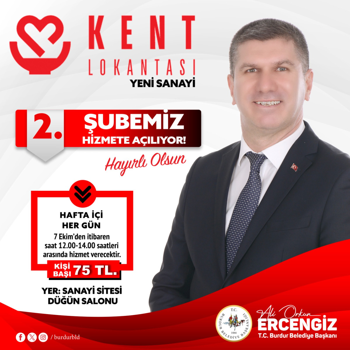 Burdur'a müjde: “Kent Lokantası 2. Şubesi” Hizmete Başlıyor 